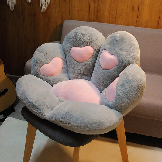 Adorable Cat Paw Back Pillow Plush Cushion – Cozy Sofa Seat Mat for Kids, Living Room, Bedroom & Floor Decor