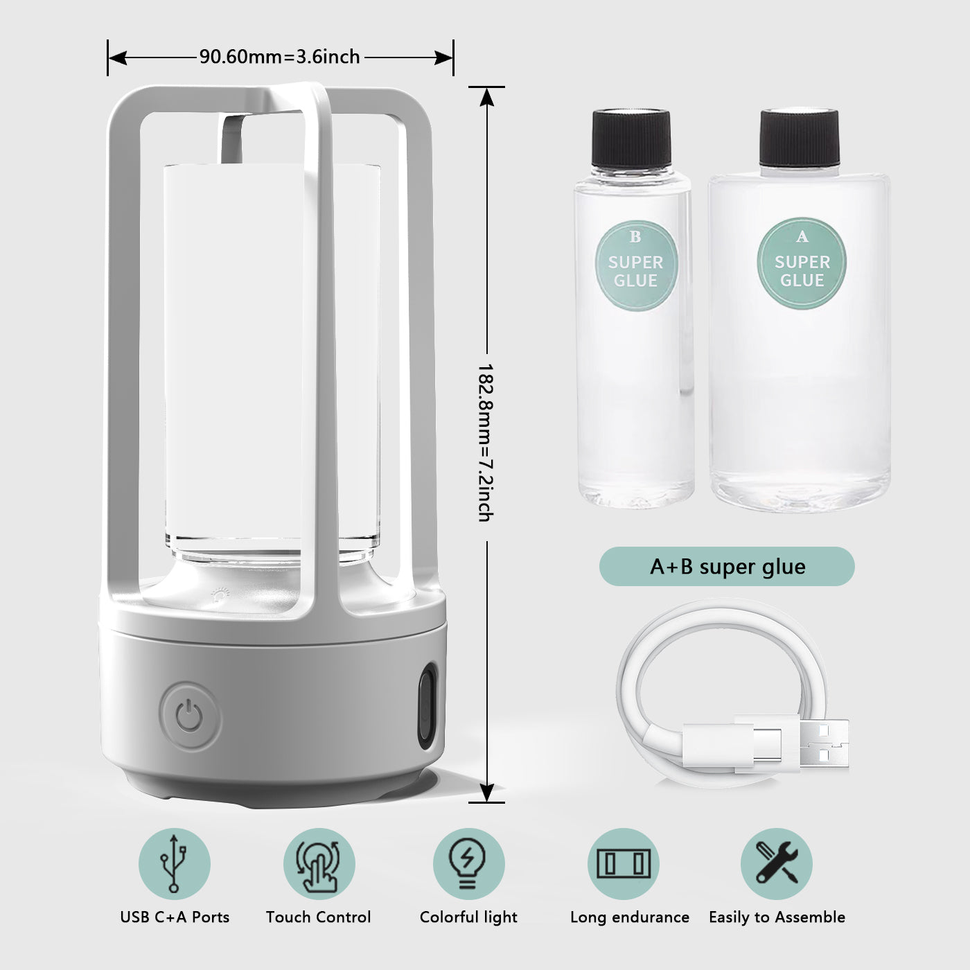 Crystal Audio Night Light Bluetooth Speaker – 2-in-1 Resin Decorative Lamp