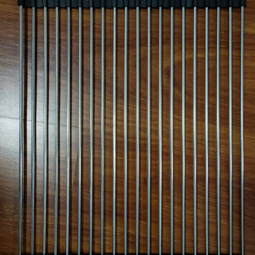 Over Sink Folding Rack Stainless Steel – Kitchen Dish Drying & Drain Organizer