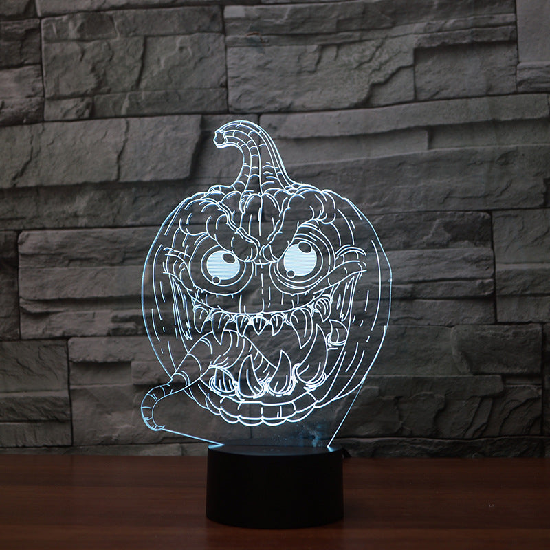 Halloween 3D Pumpkin LED Lights – Colorful String Lights for Party, Room & Garden Decor