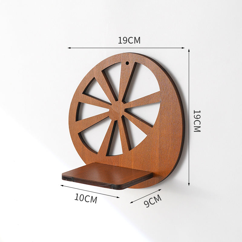 Wooden Wall Planter – Hydroponic Plant Shelf for Home Decor
