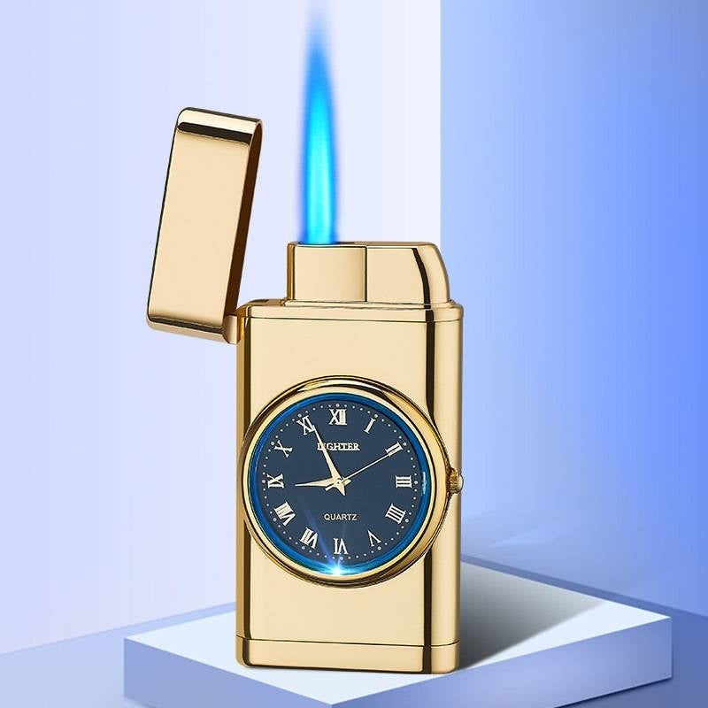 Electric Watch Lighter Men – Windproof Blue Flame Creative Wrist Watch Lighter Gift