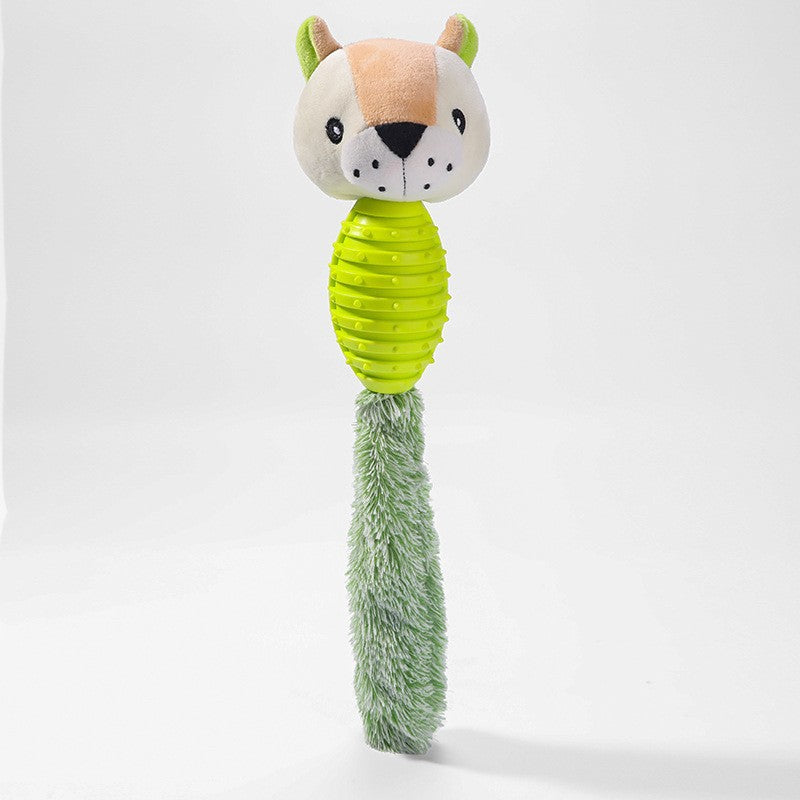 Interactive Pet Dog Toy Squeaky Chew Anti Stress Bite Resistant Grinding Toy