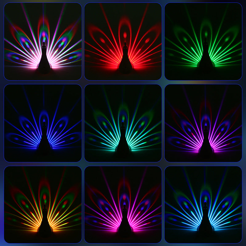 Creative Peacock Wall Lamp - for cozy, inviting living room or bedroom