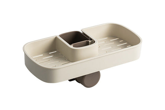 Kitchen Sink Faucet Holder – Space-Saving Sponge & Soap Drain Rack Organizer
