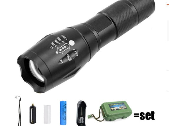 Ultra Bright Tactical Flashlight – Rechargeable LED Torch for Emergency, Hiking & Self Defense