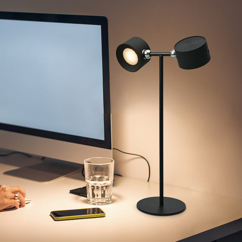 Smart Magnetic LED Table Lamp Wireless Rechargeable 360° Adjustable Night Light with Remote