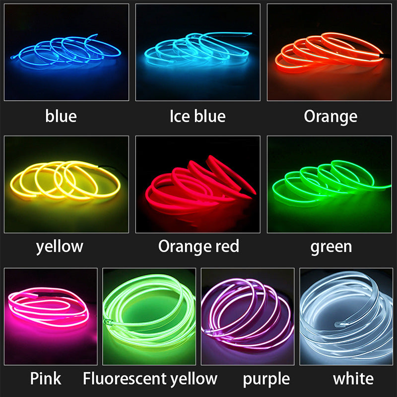 Car Ambient LED Strip Lights – RGB USB Neon Kit for Stylish Interior & Night Vibes