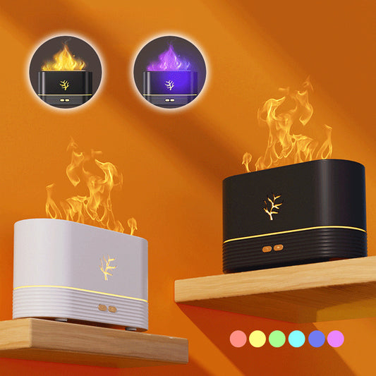 USB Flame Humidifier – Soothing Mist & Cozy Glow