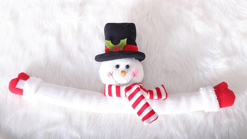 Snowman Curtain Buckle Christmas Decor Velcro – Holiday Home Styling Tieback Holder