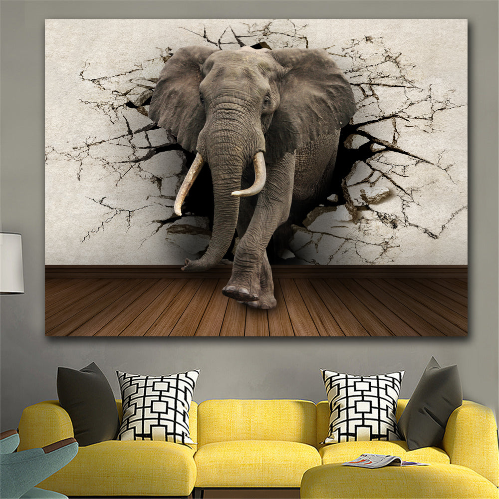 Unique Elephant Canvas – Modern Home Décor & Wall Art Accent