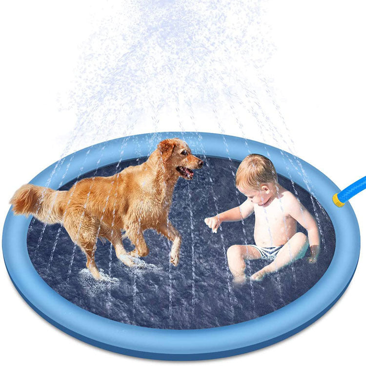 Non-Slip Splash Pad for Kids & Pets – Backyard Water Play Mat