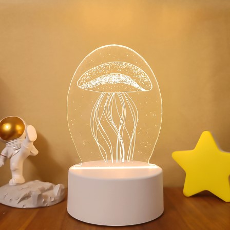 Color Changing 3D LED Lamp – Remote Night Light for Room Setup