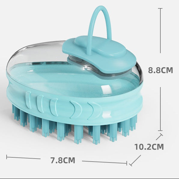 Silicone Pet Bath Brush for Dogs & Cats – Gentle Massage Grooming Tool