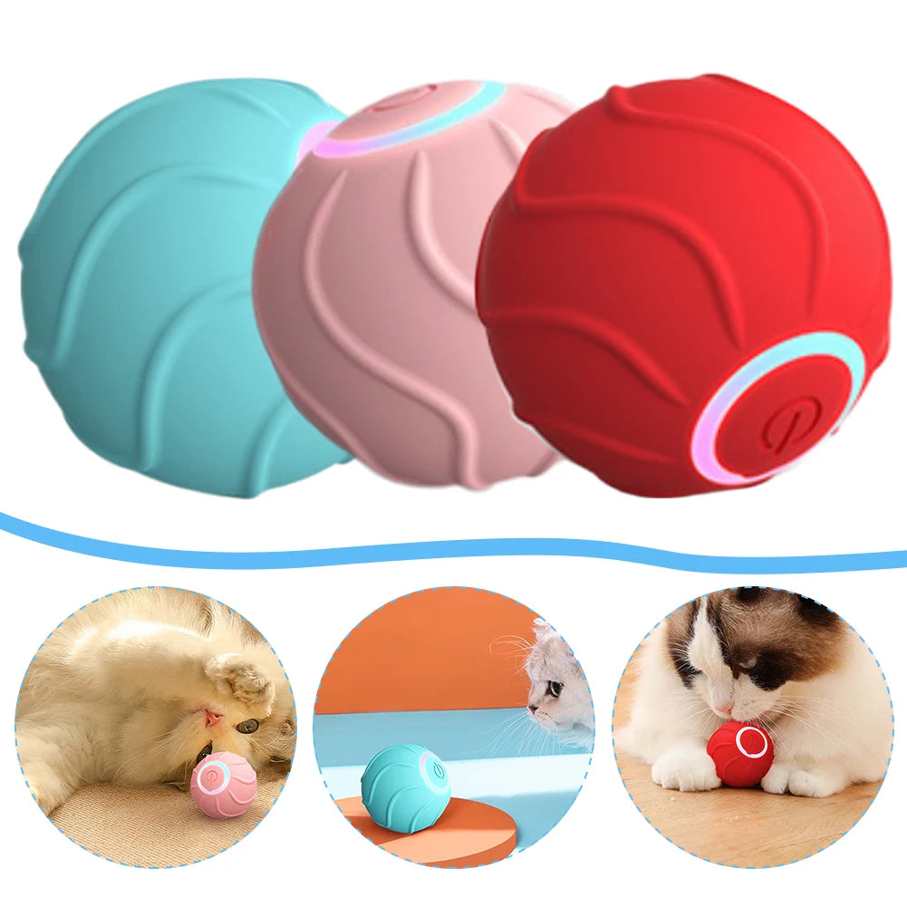 Self Rolling Cat Toy Ball – Automatic Interactive Toy for Kittens & Cats