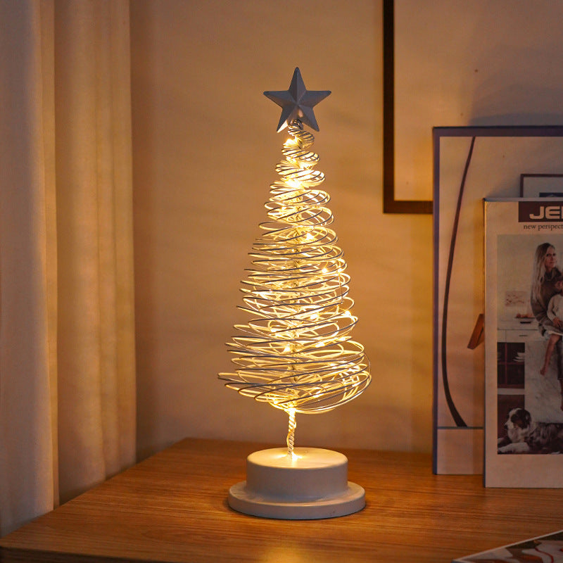 Spiral Christmas Tree Lamp – Add Warm Holiday Glow