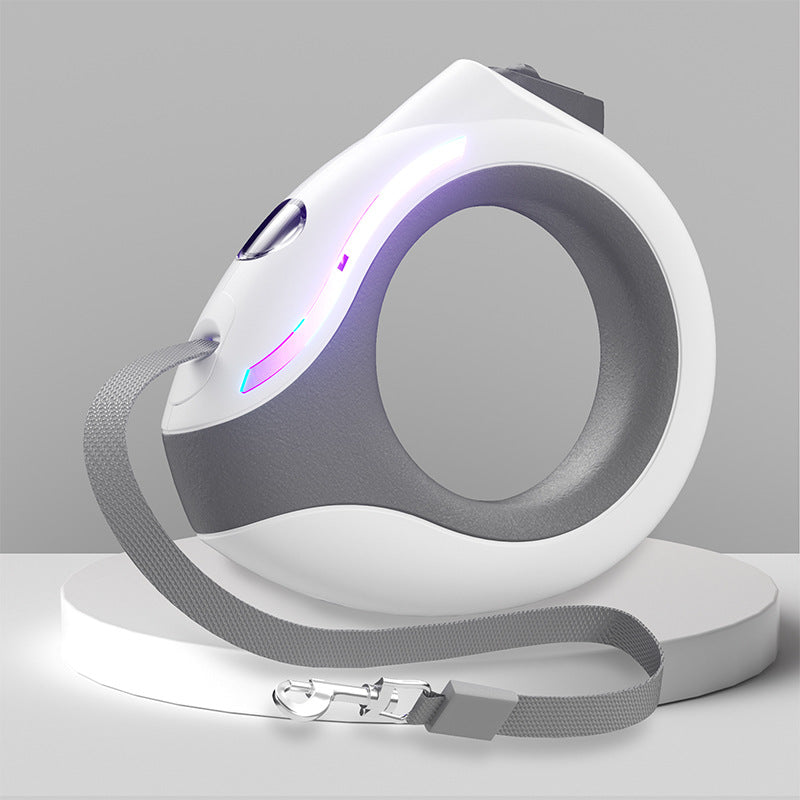 Smart LED Dog Leash – Automatic Retractable Anti-Tangle Leash