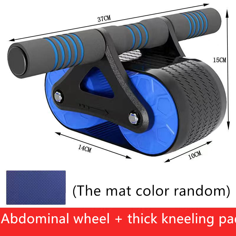 Home Gym Ab Roller with Automatic Rebound – Double Wheel Core Strength & Fitness Trainer