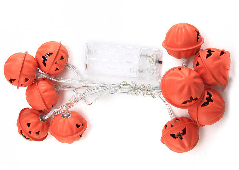Halloween Festival LED Fairy Lights String – Ghost Pumpkin Decorative Lights for Party Setup
