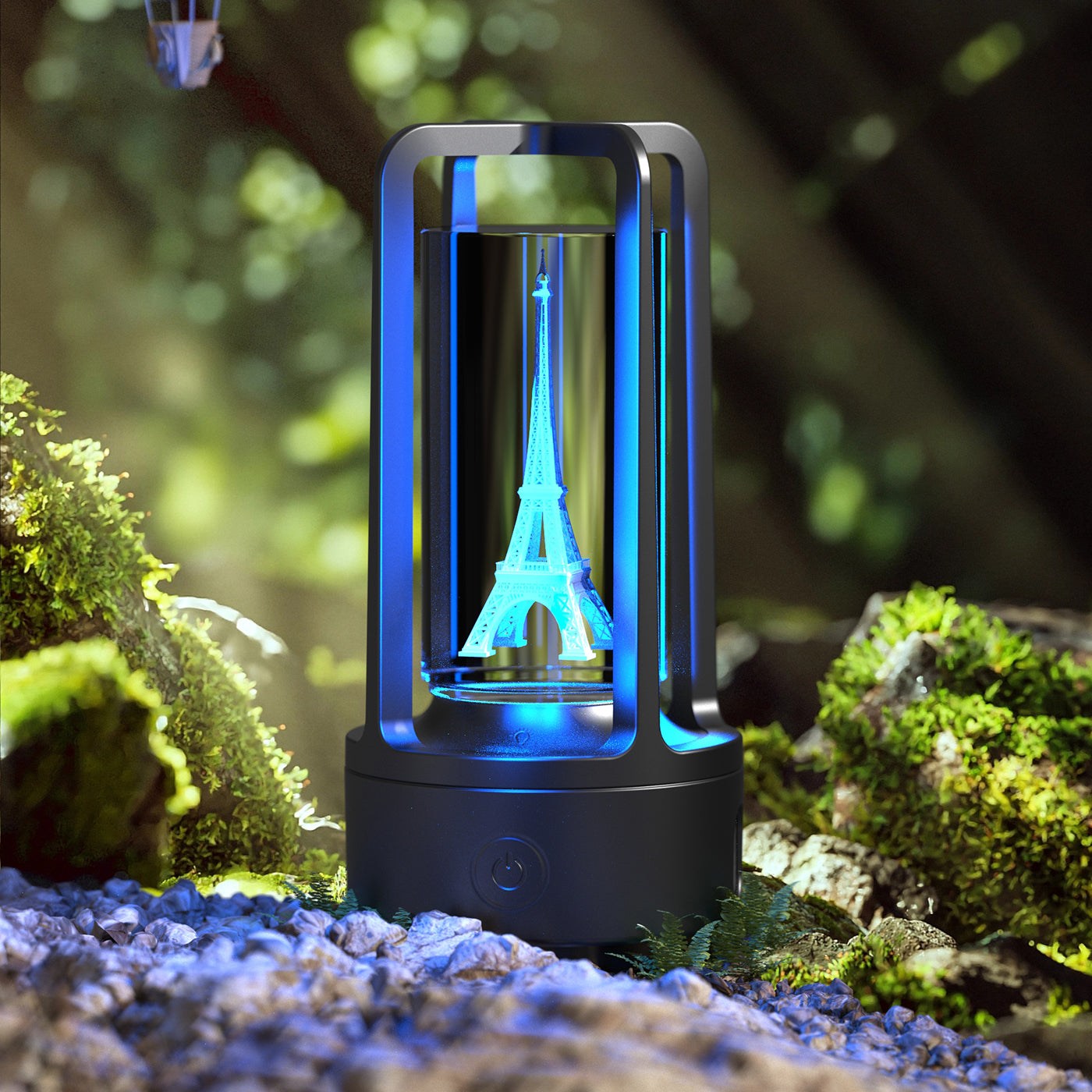 Acrylic Crystal LED Lamp with Bluetooth Speaker – Touch Control Night Light for Bedroom