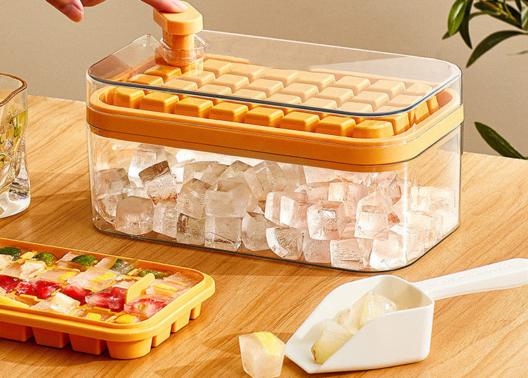 Ice Tray & Mold – Quick Release One-Button Ice Cube Maker
