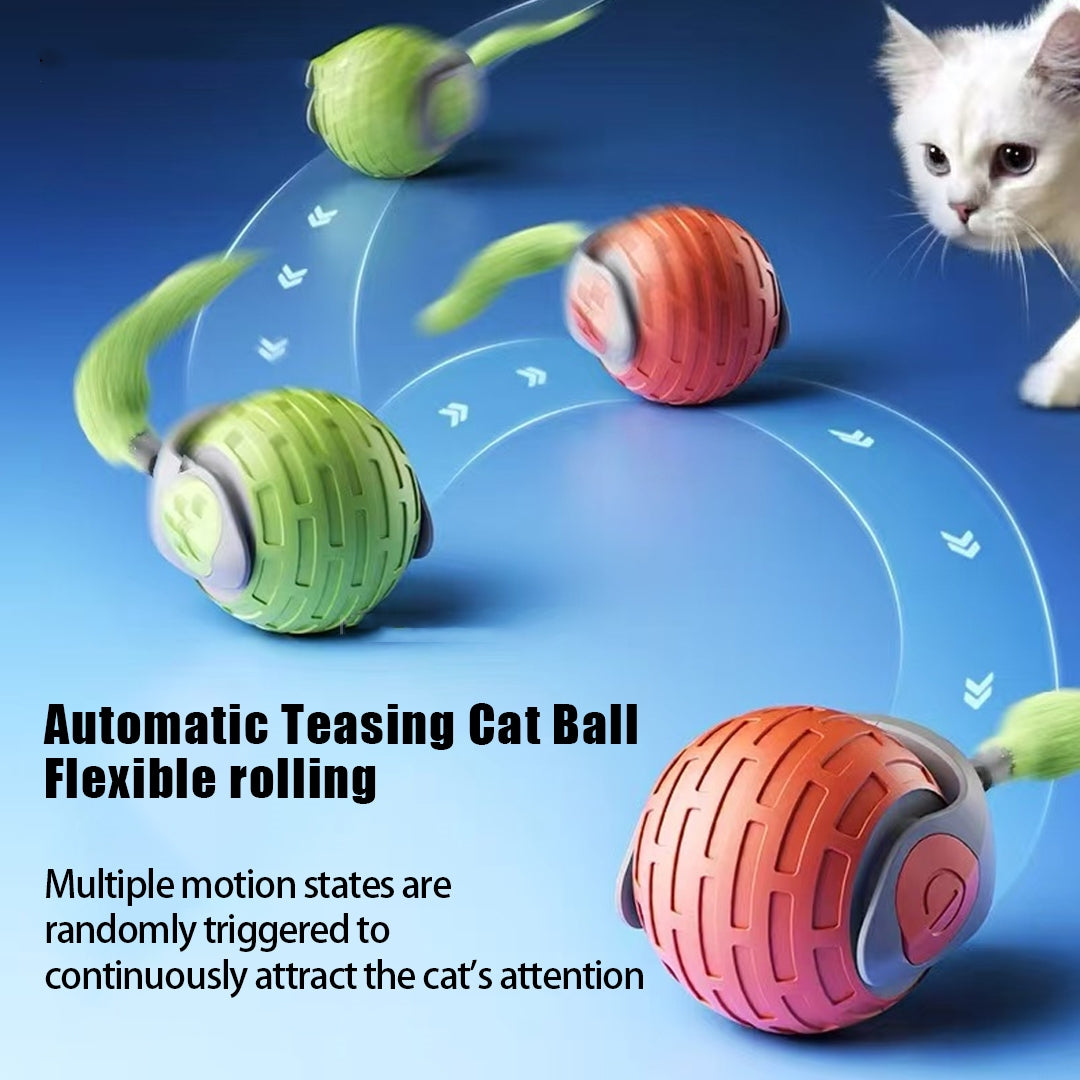 Interactive Rolling Cat Toy – Electric Smart Ball for Active Cats