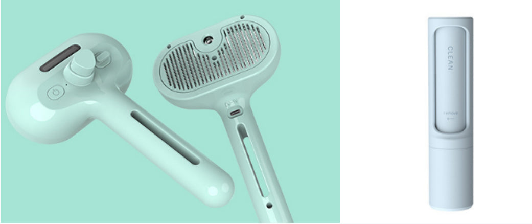 Self Cleaning Pet Grooming Brush with Mist Spray – Dog & Cat Hair Remover Comb