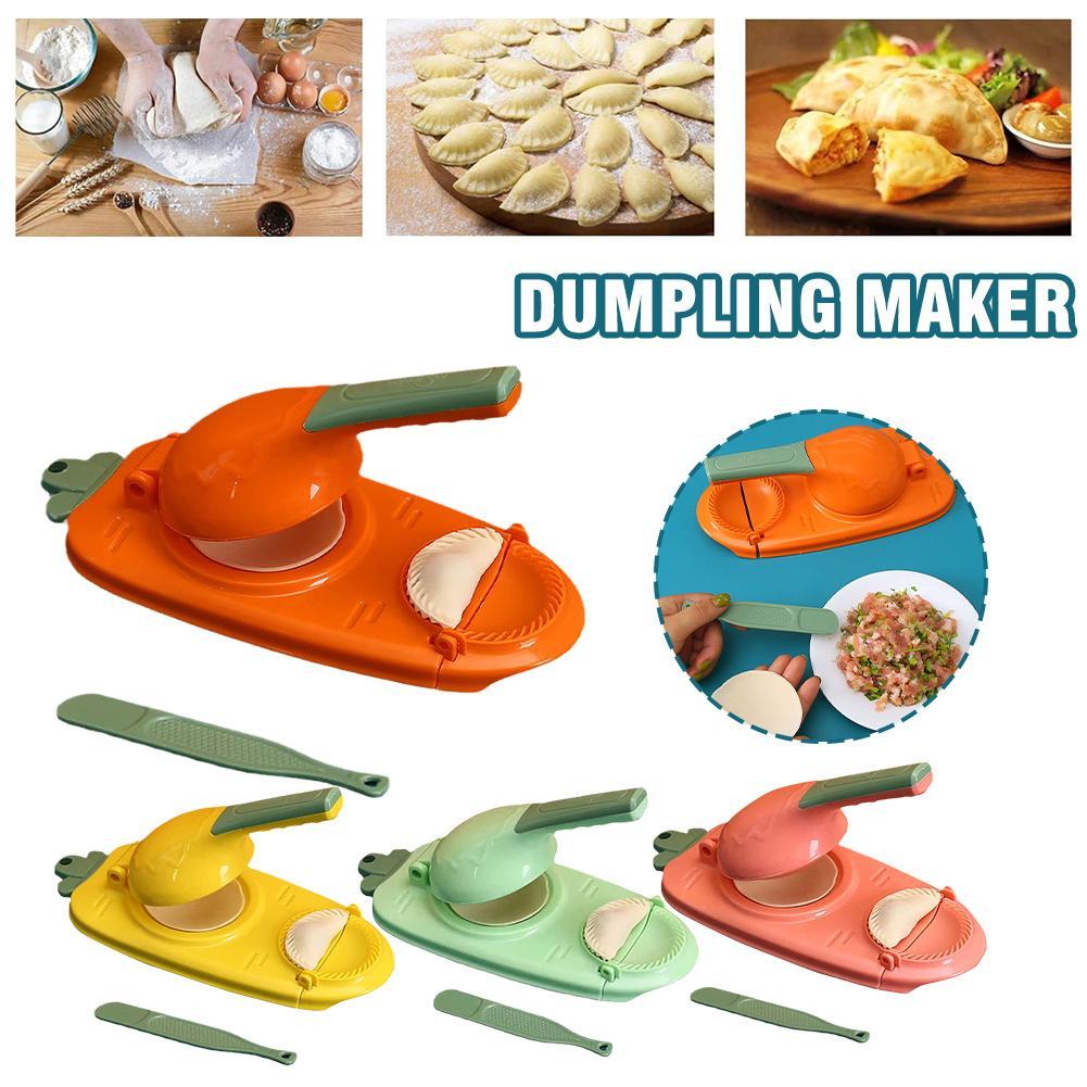 Manual Dumpling Maker Mold Press – 2-in-1 Kitchen Tool for Fast Dough Wrapper Making