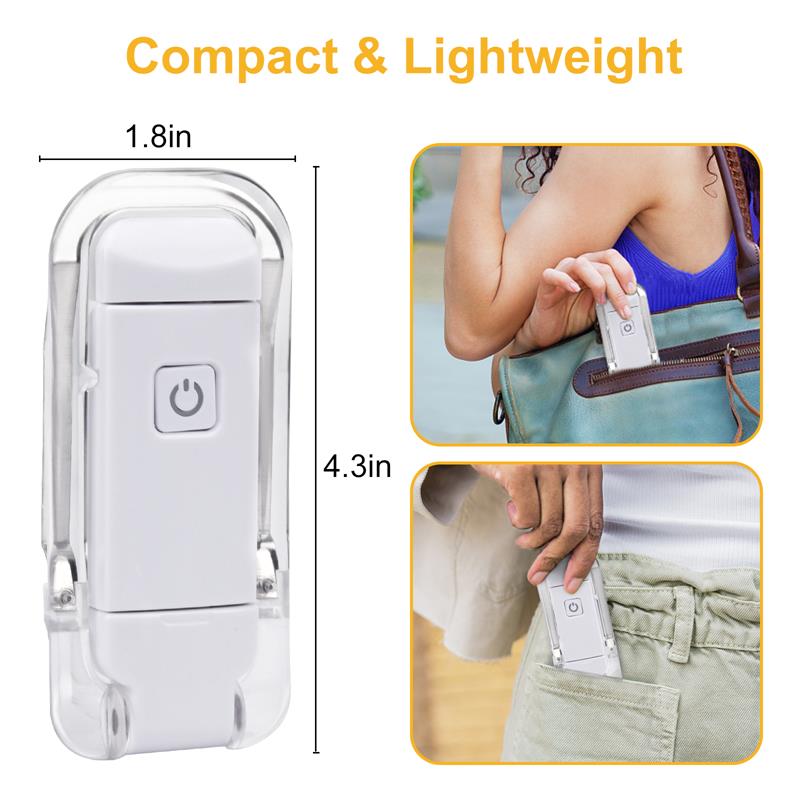 Portable Book Reading Light LED Clip – Rechargeable Eye Care Lamp for Bedside Reading