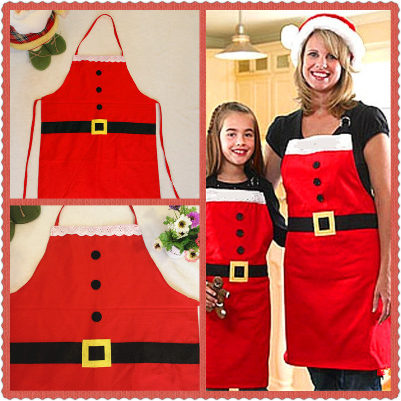 Christmas Baking Apron Red – Women’s Kitchen Cook Apron for Holiday Cooking & Gifts