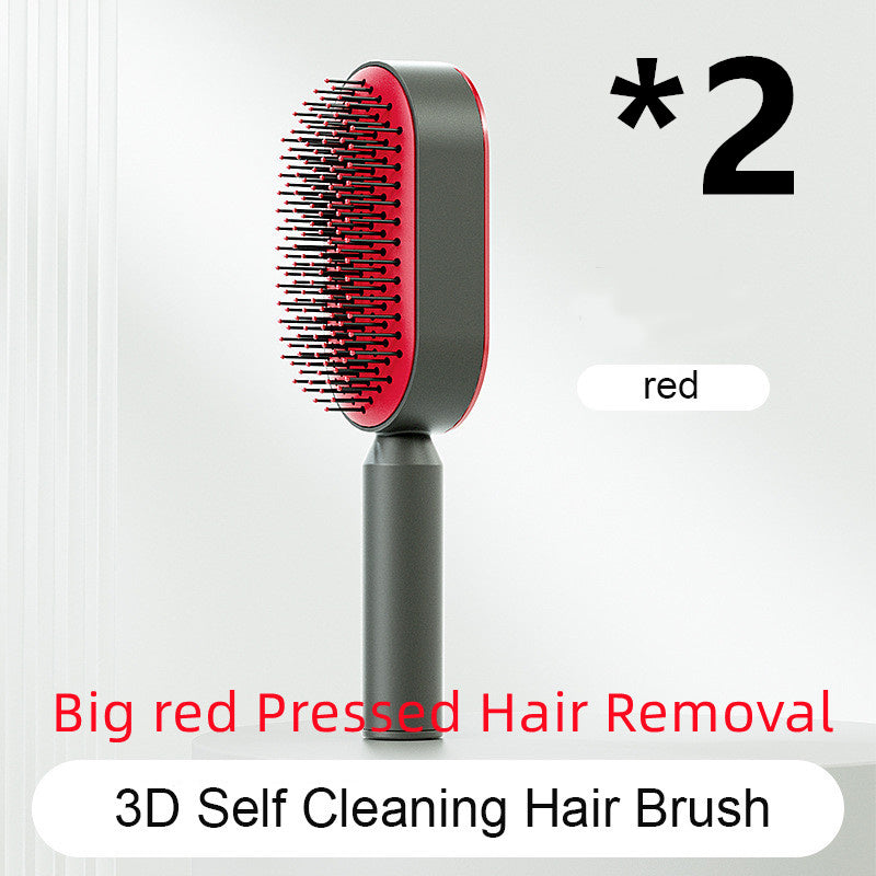 Self-Cleaning Hair Brush – Detangling & Smoothing with One-Click Hair Removal