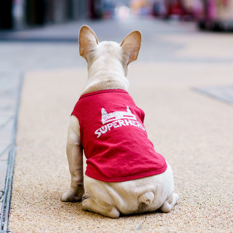 Pet Summer T-Shirt Breathable Dog Cat Clothing Cute Fashion Outfit Lightweight Pet Apparel