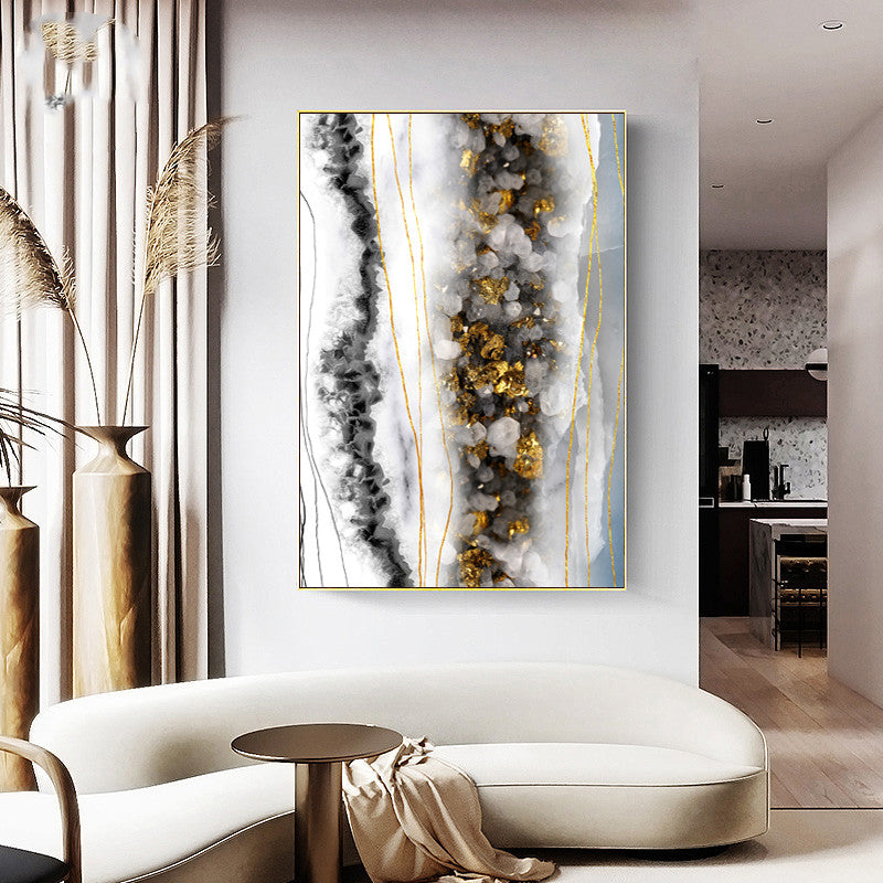 Minimalist Marble Wall Art Canvas – Modern Abstract Decor for Living Room & Bedroom