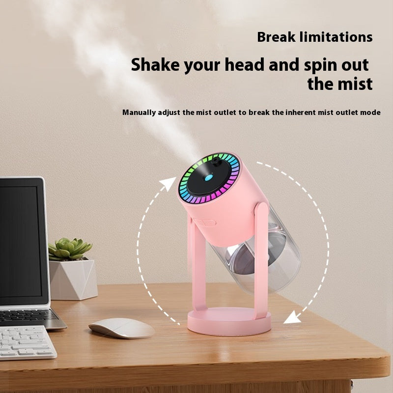 Starry Sky Projector Humidifier – Portable USB LED Night Light Diffuser