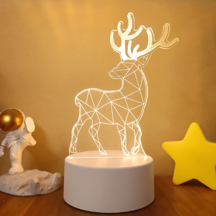 Color Changing 3D LED Lamp – Remote Night Light for Room Setup