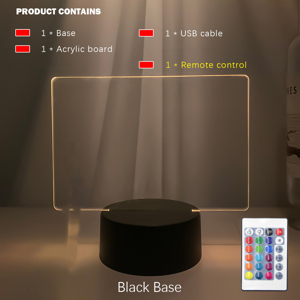 Creative LED Message Night Light – Reusable Writing Display Panel Lamp