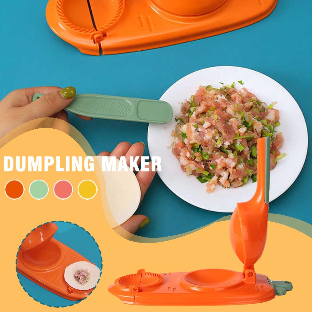 Manual Dumpling Maker Mold Press – 2-in-1 Kitchen Tool for Fast Dough Wrapper Making