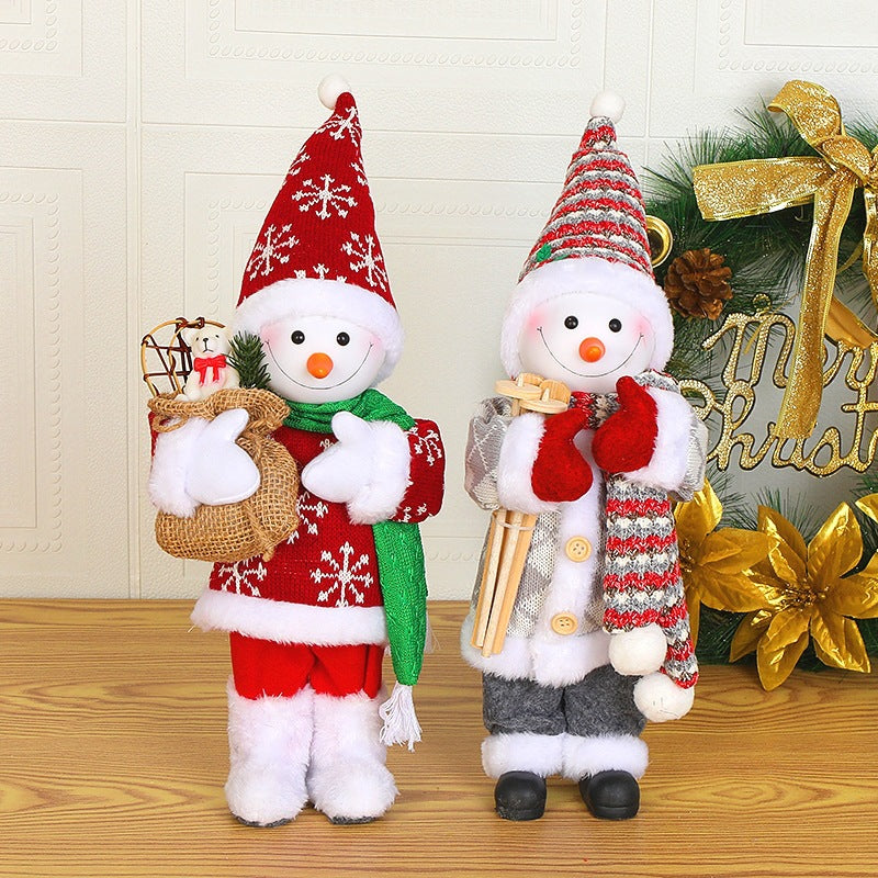 Christmas Doll Ornament – Navidad Noel Decor, Cute Holiday Figurine