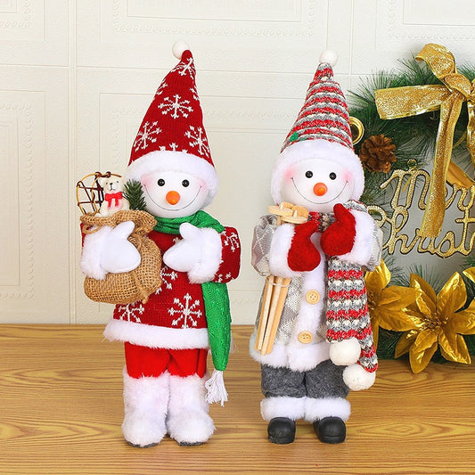 Christmas Doll Ornament – Navidad Noel Decor, Cute Holiday Figurine