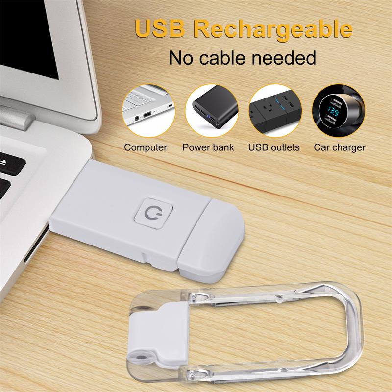 Portable Book Reading Light LED Clip – Rechargeable Eye Care Lamp for Bedside Reading