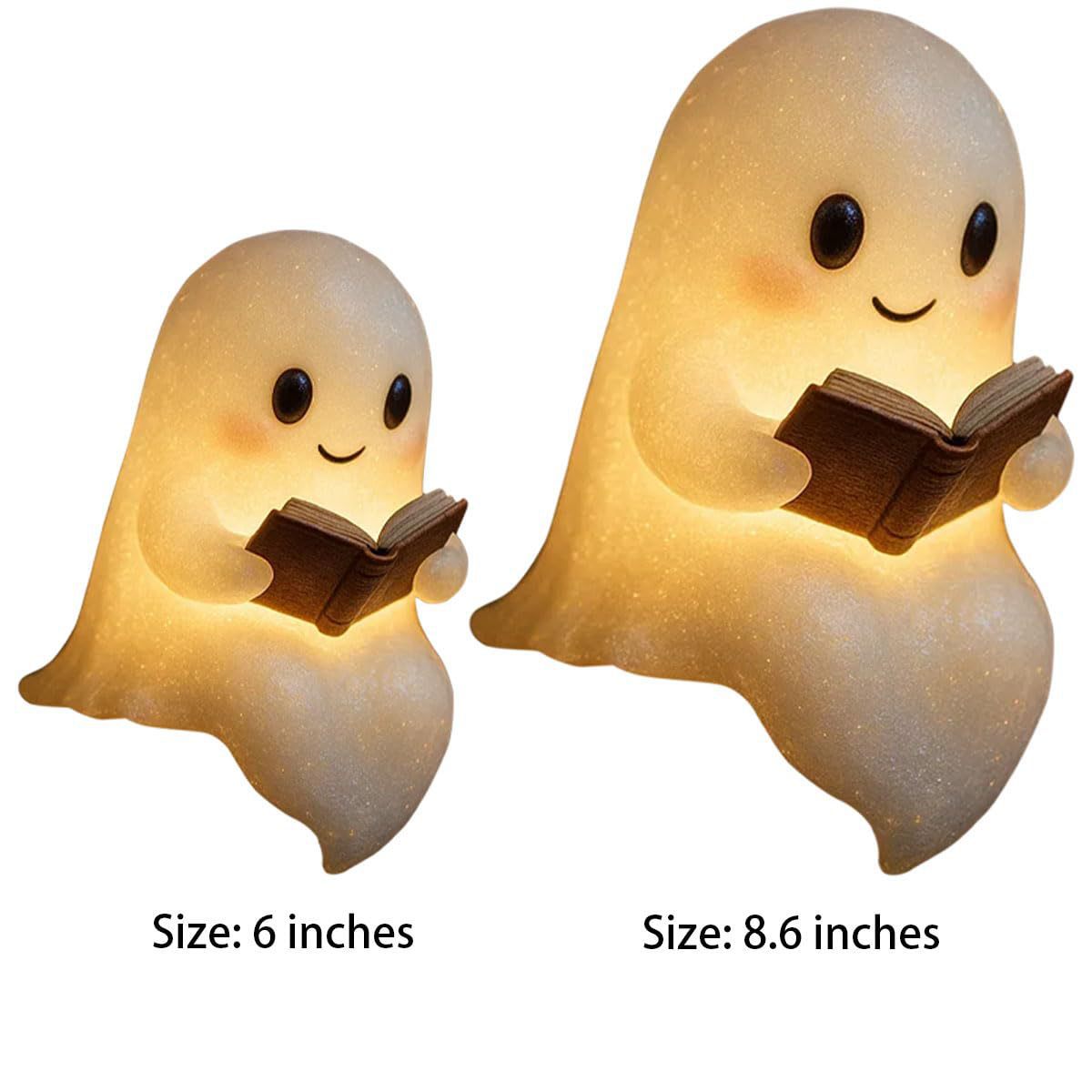 Halloween LED Ghost Night Light – Cute Kids Bedside Lamp Warm Ambient Light