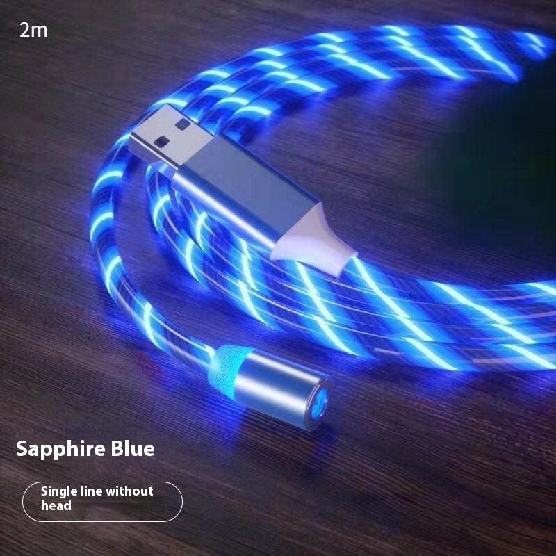 Magnetic Fast Charging Cable – LED Streamer USB Type-C & Micro USB Charger for All Devices