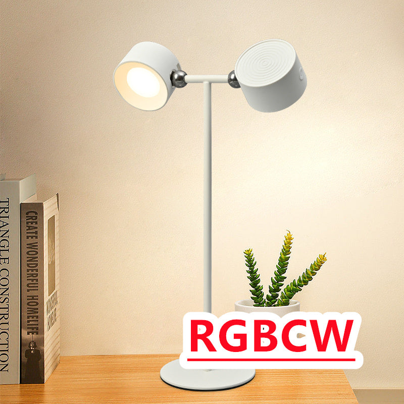 Smart Magnetic LED Table Lamp Wireless Rechargeable 360° Adjustable Night Light with Remote