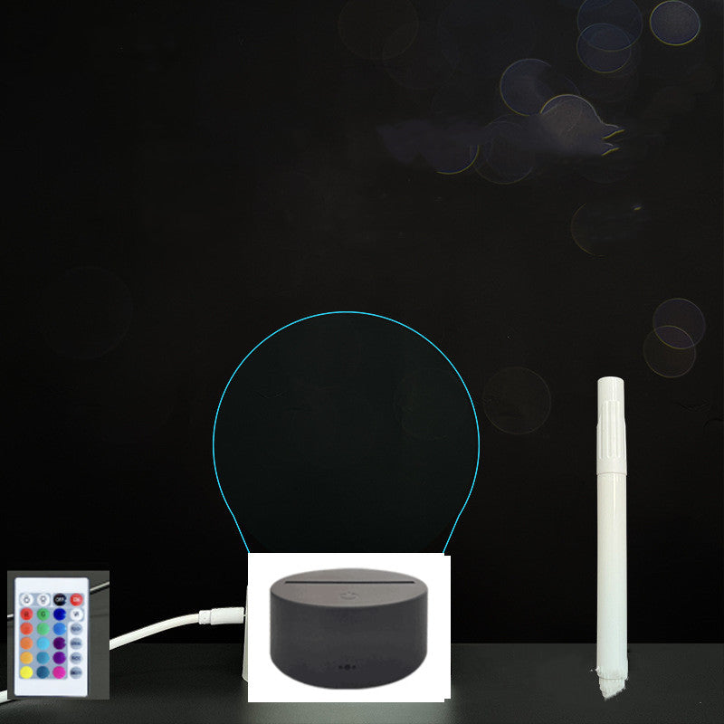 Glow Writing 3D Acrylic Board – LED Message Night Light for Notes, Reminders & Home Decor