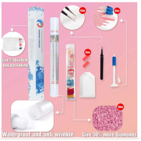Winter Home Decor Embroidery Kit – DIY Snow Craft for Wall Art & Gifts