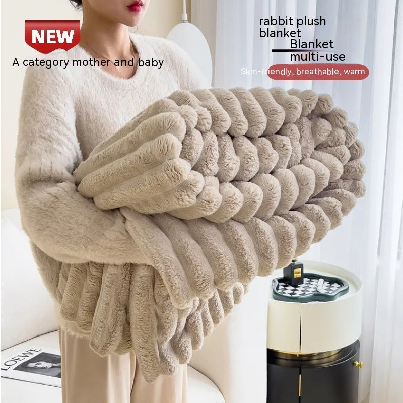 Warm Plush Blanket – Luxury Faux Fur Throw for Cozy Sleep, Sofa & Home Decor