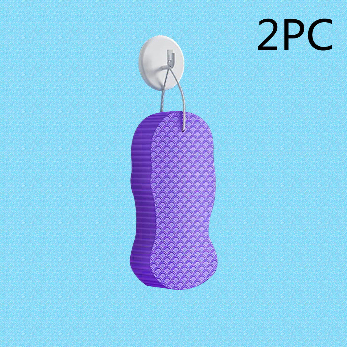 Gentle Exfoliating Body Sponge 3D Bath Tool – Skin Polishing Shower Scrubber