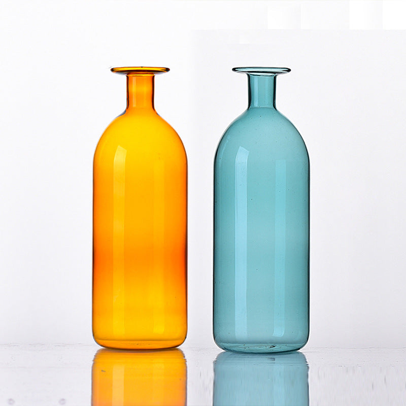 Chic Stained Glass Vase – Decorative Table & Living Space Accent