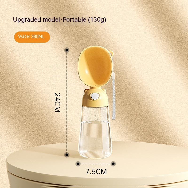 Portable Dog Water Bottle & Food Container – Travel Pet Feeder Bowl