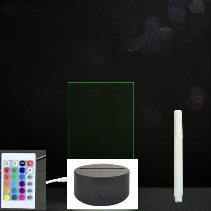 Glow Writing 3D Acrylic Board – LED Message Night Light for Notes, Reminders & Home Decor